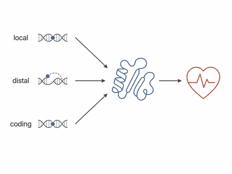 Local, distal, and coding genetic variation converging on proteins and disease
